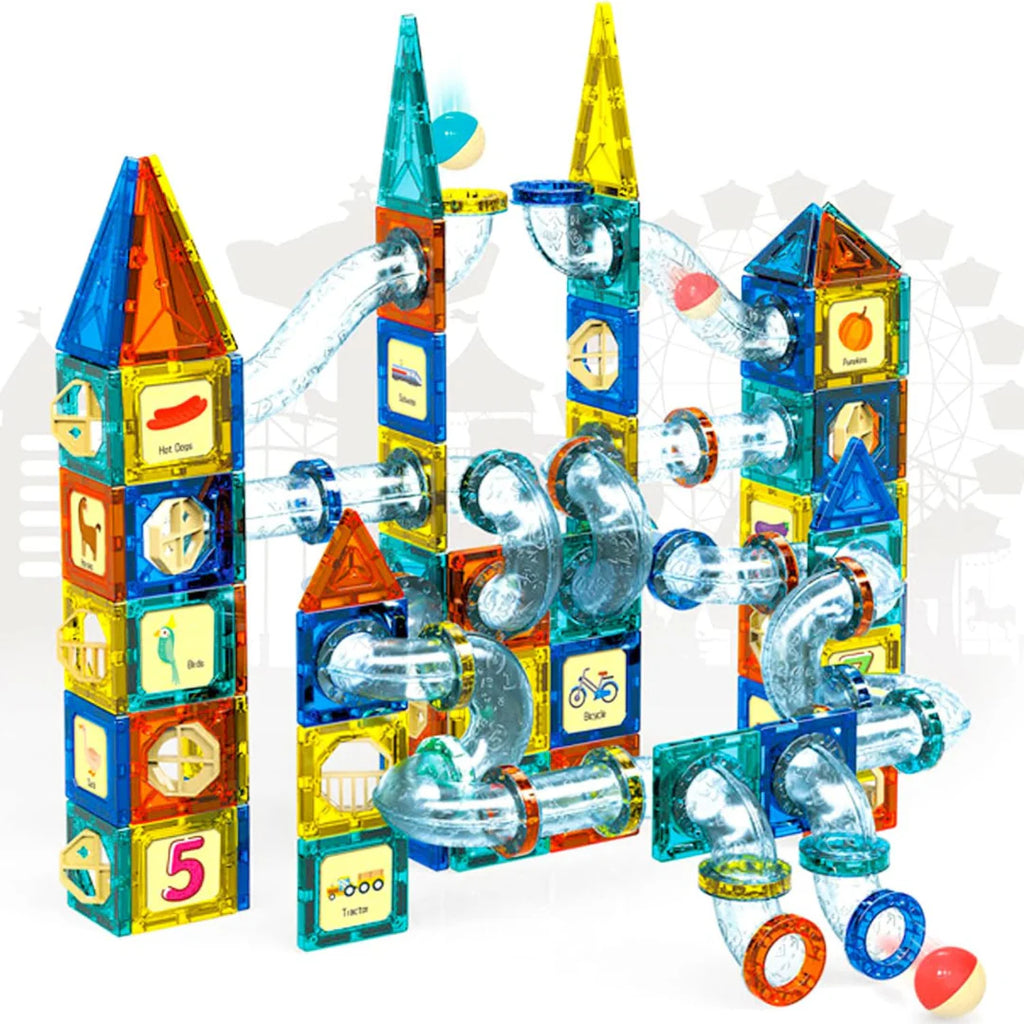 Magnetic Pipeline Construction Set – 168 PCS