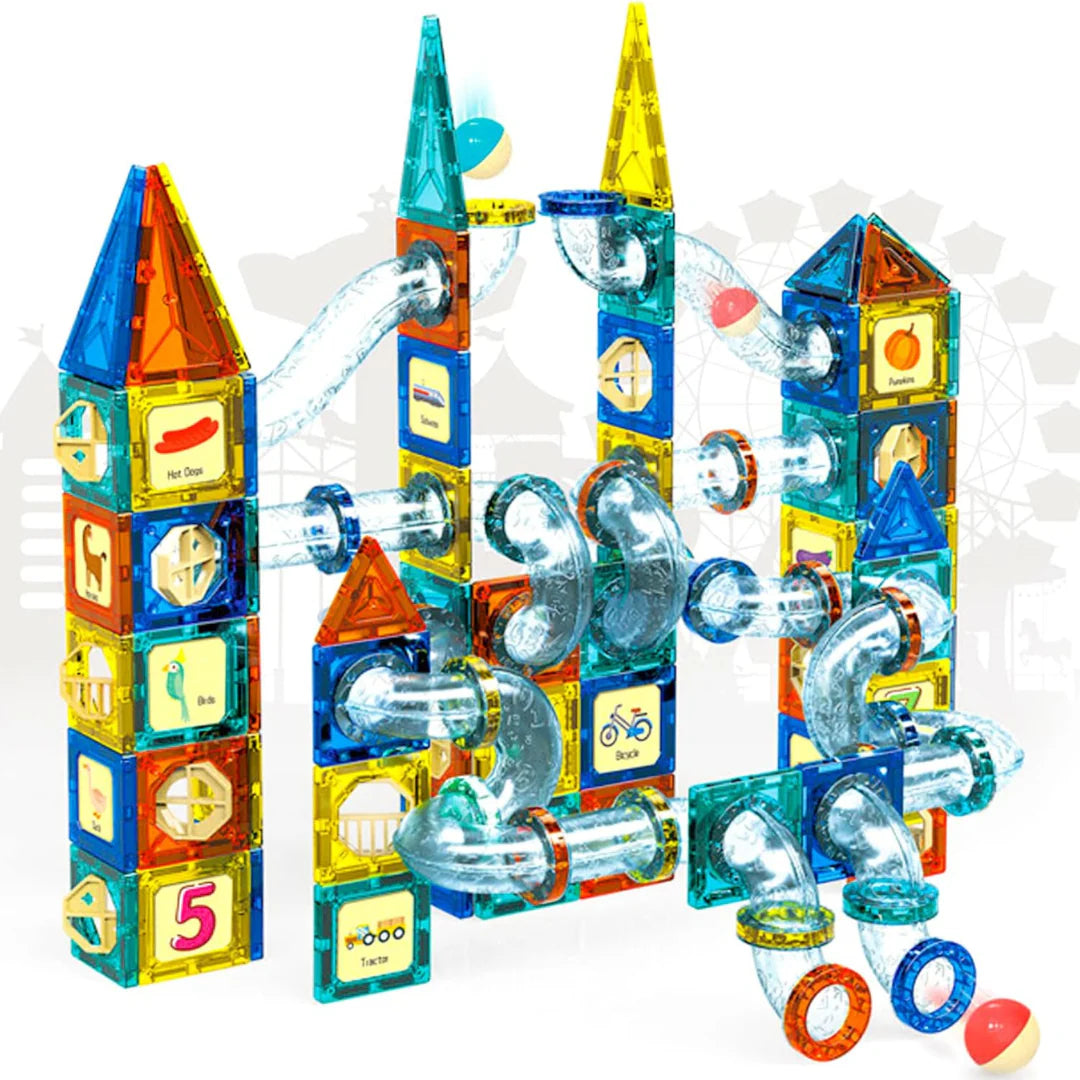 Magnetic Pipeline Construction Set – 168 PCS
