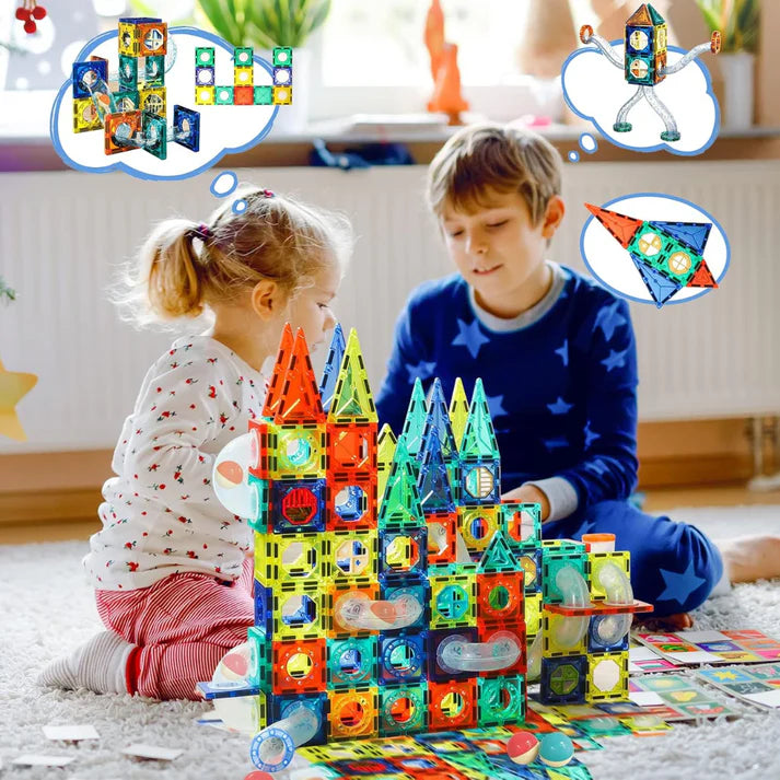 Magnetic Pipeline Construction Set – 168 PCS