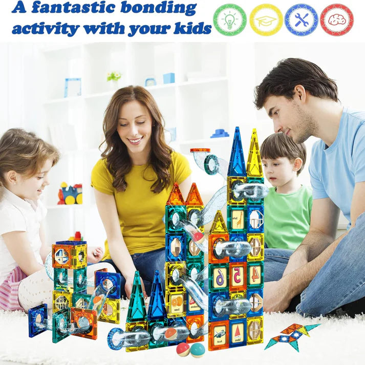 Magnetic Pipeline Construction Set – 168 PCS