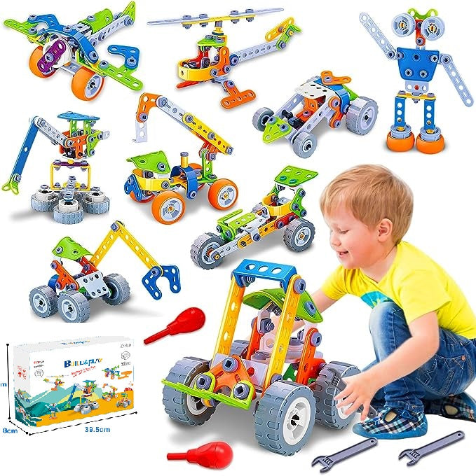 167PCS Building Blocks STEM Toys 10 in 1 STEM Toys for 3 4 5 6 7 8+ Year Old Boy Girl Birthday Gifts