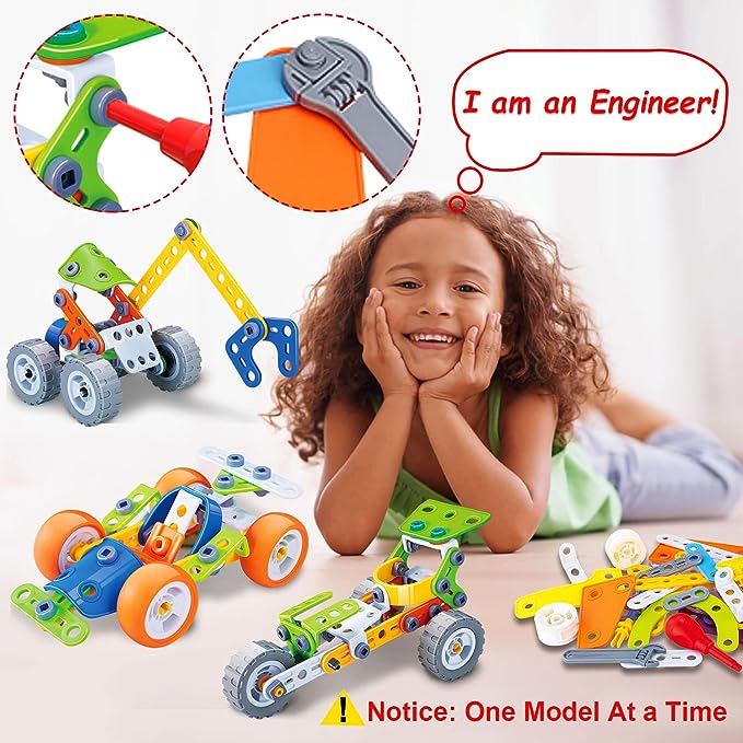 167PCS Building Blocks STEM Toys 10 in 1 STEM Toys for 3 4 5 6 7 8+ Year Old Boy Girl Birthday Gifts