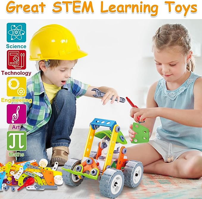 167PCS Building Blocks STEM Toys 10 in 1 STEM Toys for 3 4 5 6 7 8+ Year Old Boy Girl Birthday Gifts