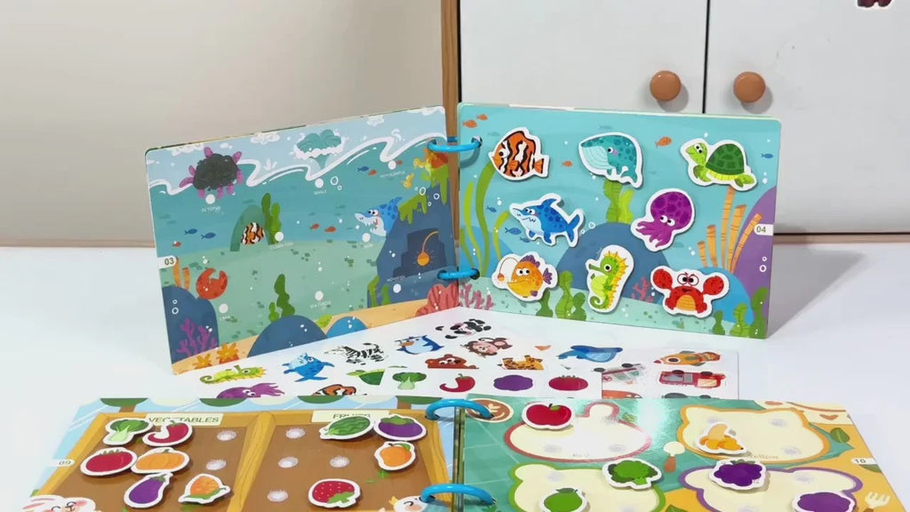 Set of 4 Montessori Busy Book