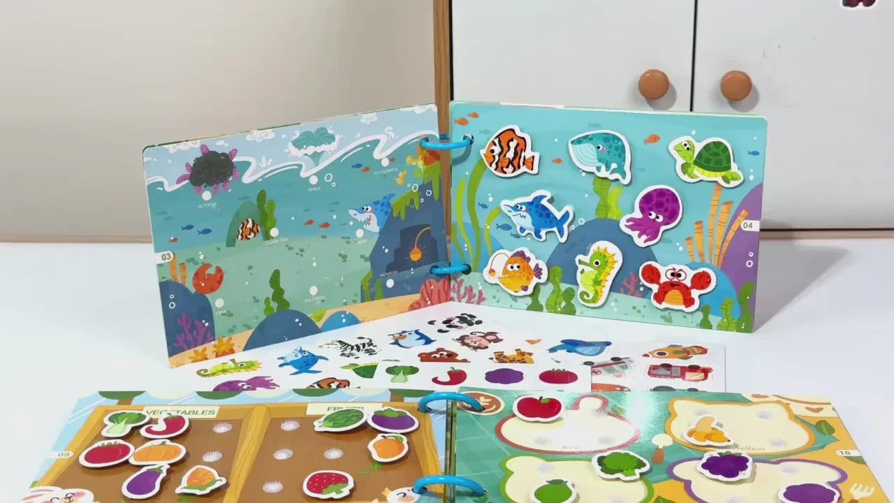 Set of 4 Montessori Busy Book
