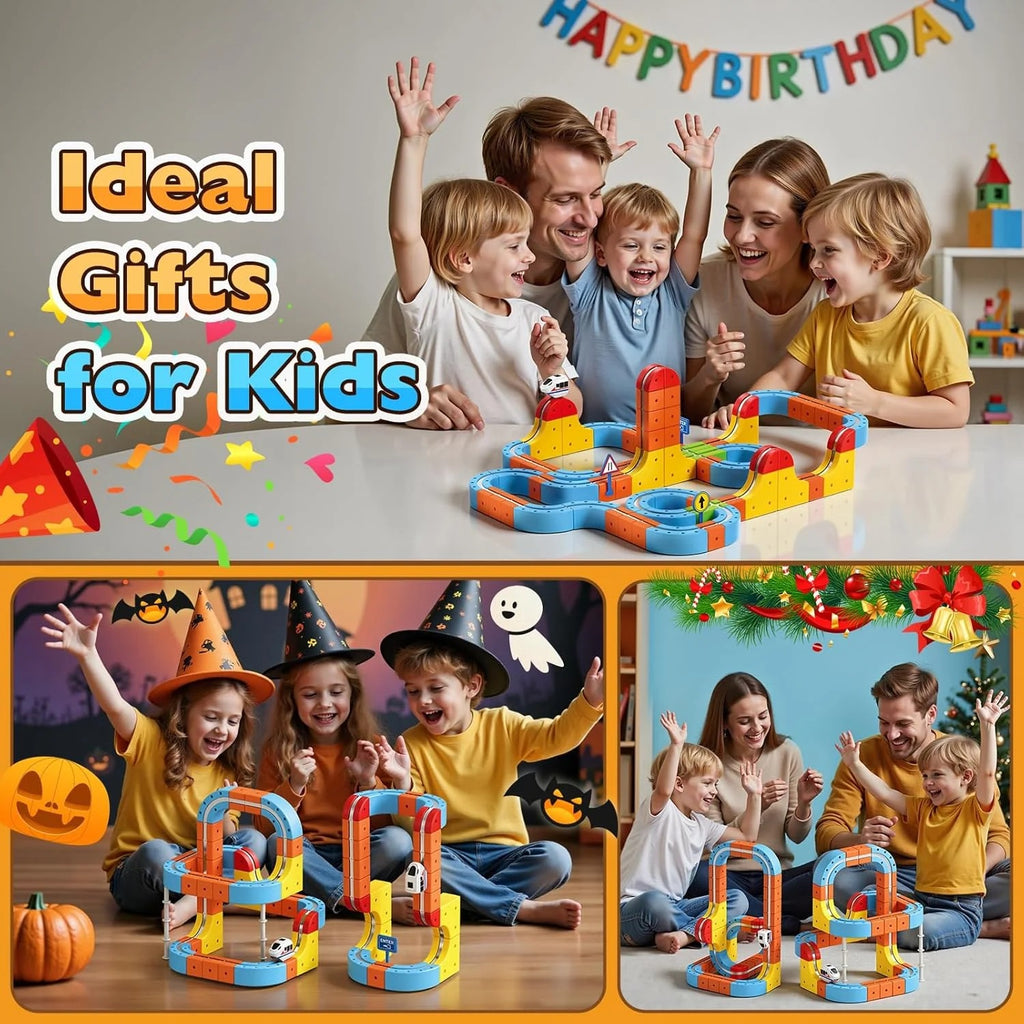 169 PCS building block track