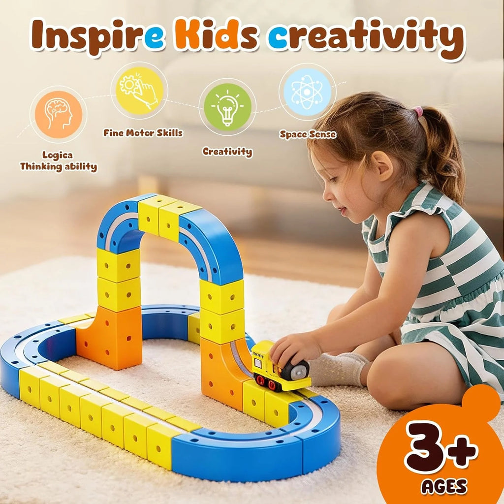 169 PCS building block track