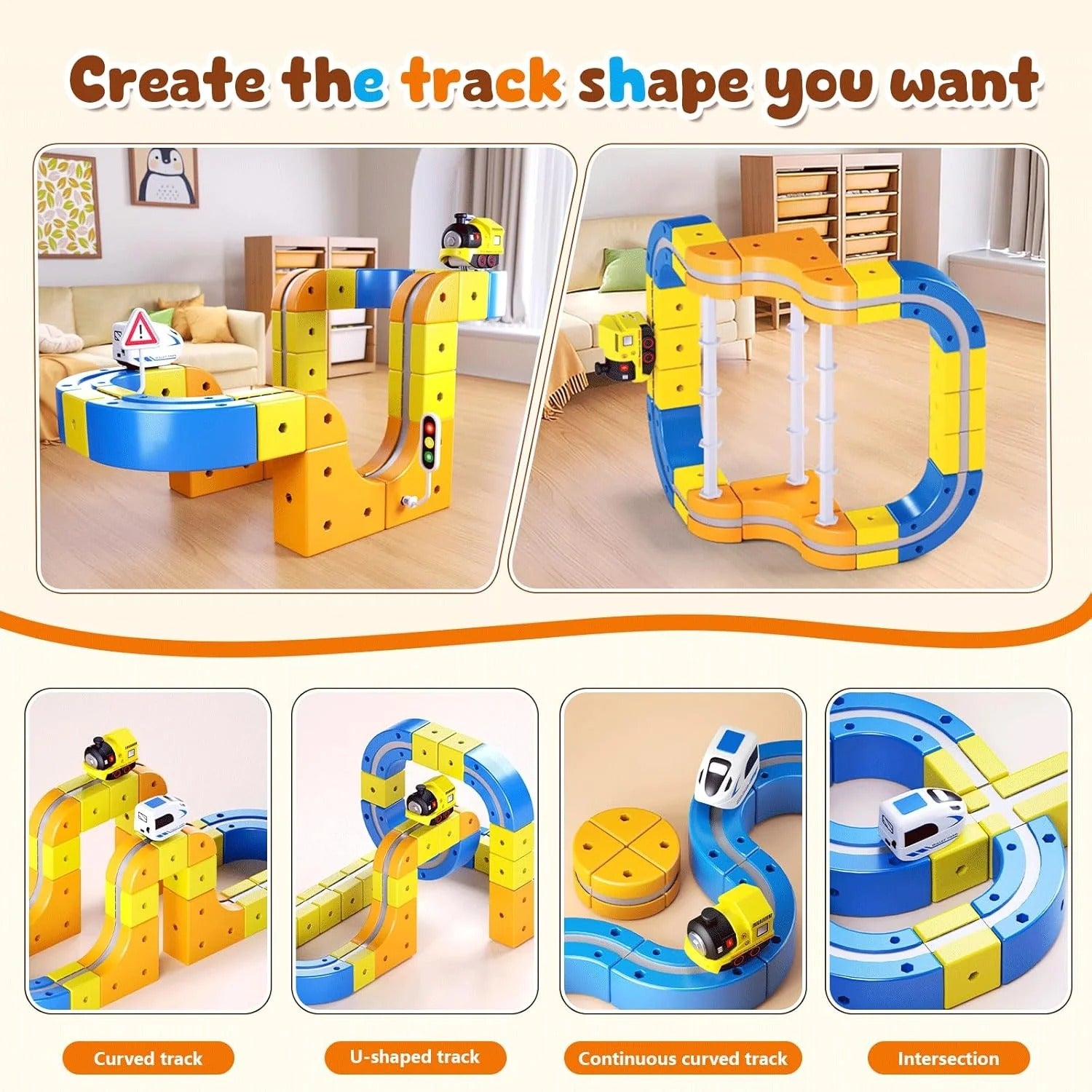 169 PCS building block track