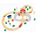 50 PCS Wooden Track Game