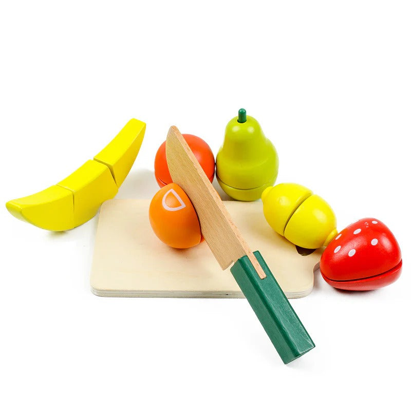 Wooden Fruit & Vegetable Cutting Toy Set