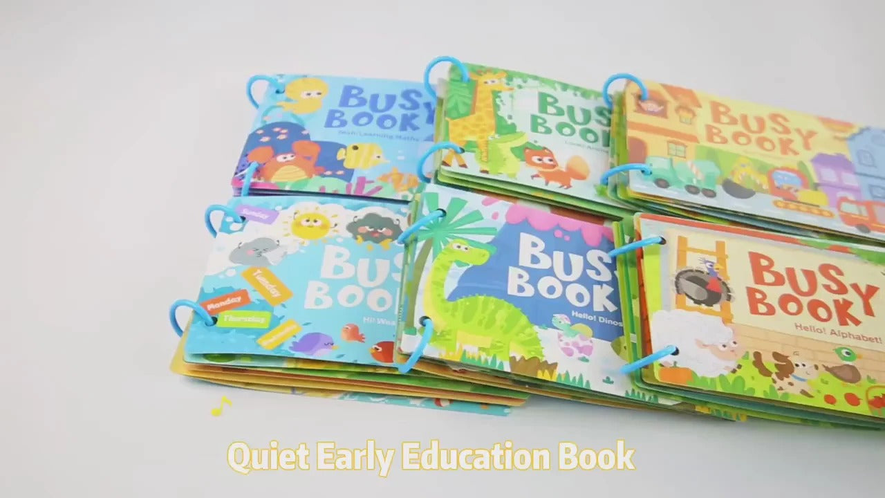 Set of 4 Montessori Busy Book
