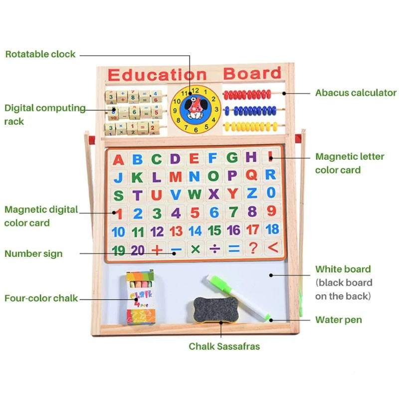 Kids Educational Writing Board & Math Learning Set