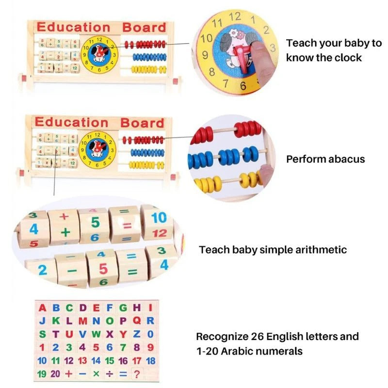 Kids Educational Writing Board & Math Learning Set