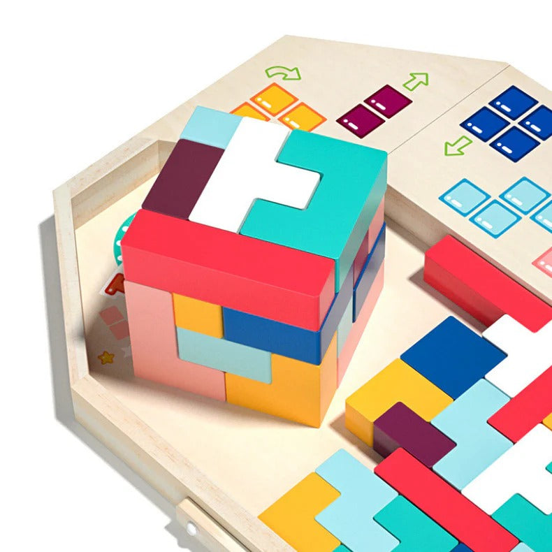 Wooden Puzzle Arrangement Game for Kids