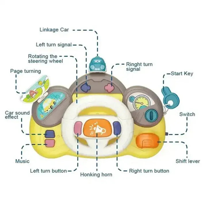 Baby Musical Steering Wheel Toy