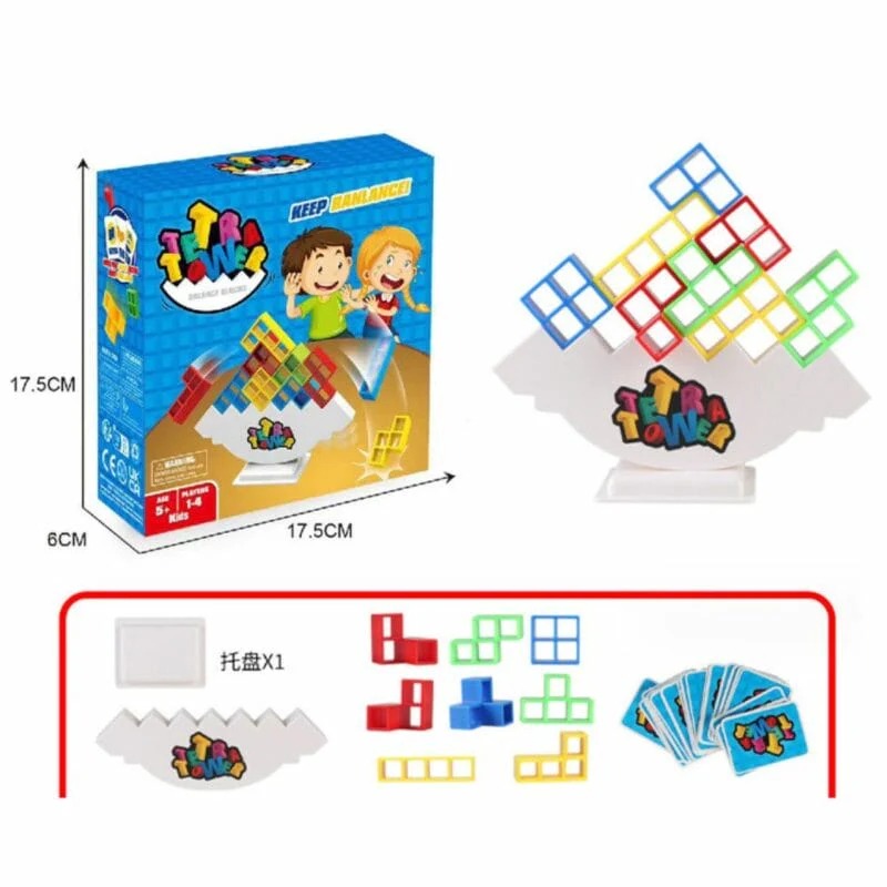 Tetra Tower Balance Game for Kids