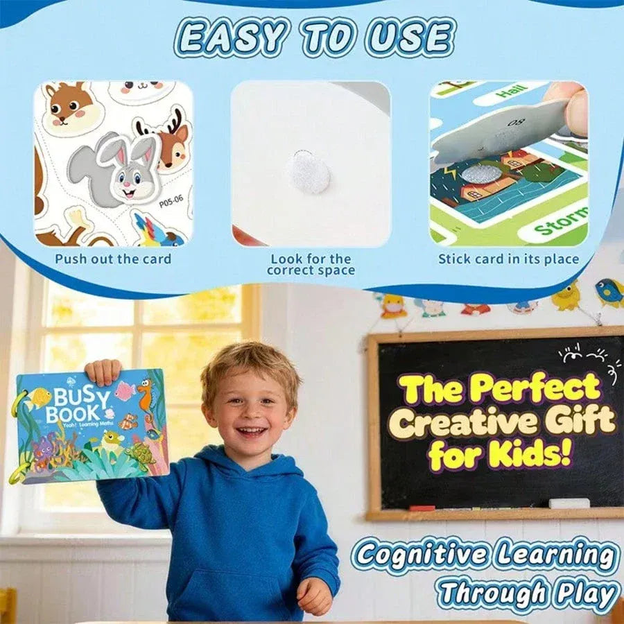 Set of 4 Montessori Busy Book